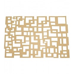 Lugar Americano 45cm Geometric Gold